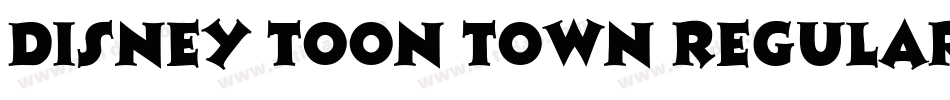 Disney Toon Town Regular字体转换